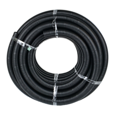 купить Труба гофра 40мм  легкая 25м EKF черный с протяжкой  в Иванове Труба гофра 40мм  легкая 25м EKF черный с протяжкой