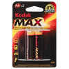 Батарейка AA(пальчик) алкалиновая BL2 Kodak Max
