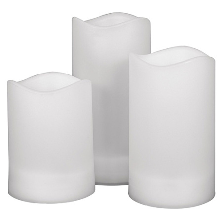 Светильник газонный свд на солнечной батарее 150мм IP44 "Свеча" 3шт.тепл.бел