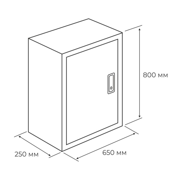 Корпус ЩМП-4-0 800*650*250мм IP54 металл серый Электростандарт 