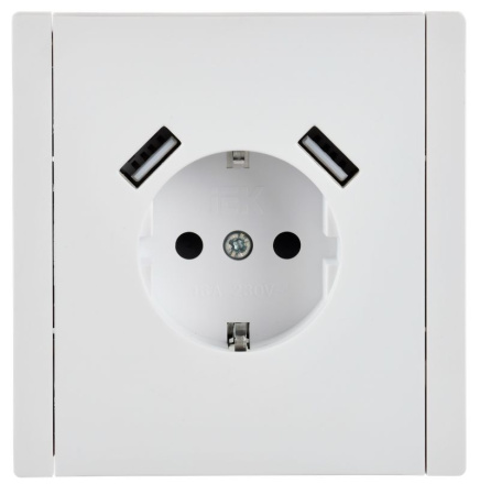 купить Фортепиано белый розетка скрытая 1-мест заземление шторки USB А+А IP20  в Иванове Фортепиано белый розетка скрытая 1-мест заземление шторки USB А+А IP20