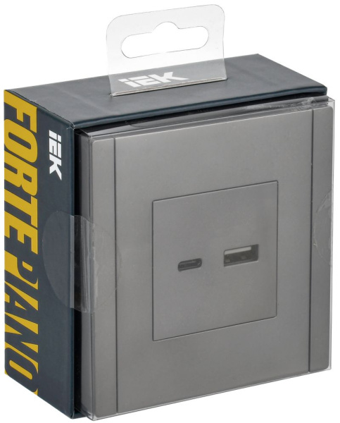 Фортепиано сталь механизм USB A+C скрытая 2-ая 18Вт