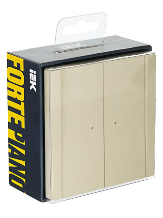 купить Фортепиано ваниль переключатель 2кл с подсветкой скрытая 10А IP20  в Иванове Фортепиано ваниль переключатель 2кл с подсветкой скрытая 10А IP20