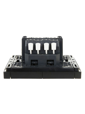 купить Фортепиано черный переключатель 2кл с подсветкой скрытая 10А IP20  в Иванове Фортепиано черный переключатель 2кл с подсветкой скрытая 10А IP20