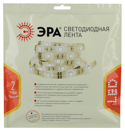 купить Лента свд 24В 20Вт/м 192свд/м 4000К 1300лм/м 2835 IP33 ЭРА 5м в Иванове Лента свд 24В 20Вт/м 192свд/м 4000К 1300лм/м 2835 IP33 ЭРА 5м