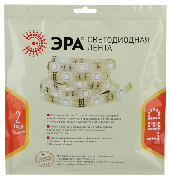 купить Лента свд 24В 20Вт/м 192свд/м 4000К 1300лм/м 2835 IP33 ЭРА 5м в Иванове Лента свд 24В 20Вт/м 192свд/м 4000К 1300лм/м 2835 IP33 ЭРА 5м