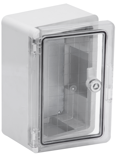 Корпус ЩМПп 500*350*190мм IP65 пластик серый IEK прозрачная дверь