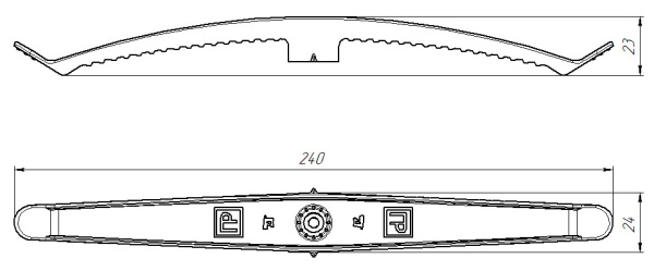 Держатель кабеля двусторонний 0-10мм пластик черный ПРОМРУКАВ 20шт/уп