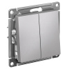 AtlasDesign алюминий переключатель 2кл скрытая 10А IP20 