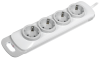 Удлинитель 5-мест 1,5м ПВС 3*1 белый выкл 2*USB IEK  