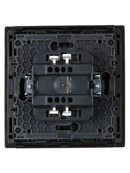 Фортепиано черный выключатель 1кл скрытая 10А IP20 