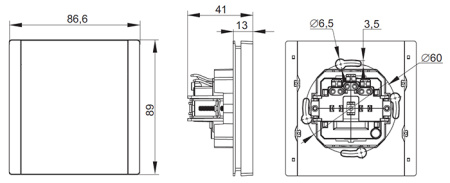 купить Фортепиано белый переключатель перекрестный 1кл скрытая 10А IP20  в Иванове Фортепиано белый переключатель перекрестный 1кл скрытая 10А IP20