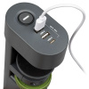 Удлинитель 3-мест 1,5м ПВС 3*1 серый выкл 3*USB Jazzway  струбцина