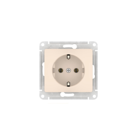 купить Глосса бежевый розетка скрытая 1-мест заземление быстрозажим. клем. IP20  в Иванове Глосса бежевый розетка скрытая 1-мест заземление быстрозажим. клем. IP20