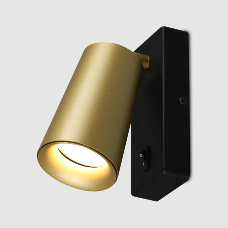 Светильник настенный (спот) 1*35Вт GU10 черный/золото поворотный General