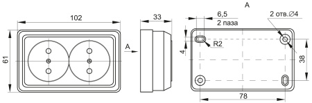 купить Октава сосна розетка открытая 2-мест IP20  в Иванове Октава сосна розетка открытая 2-мест IP20