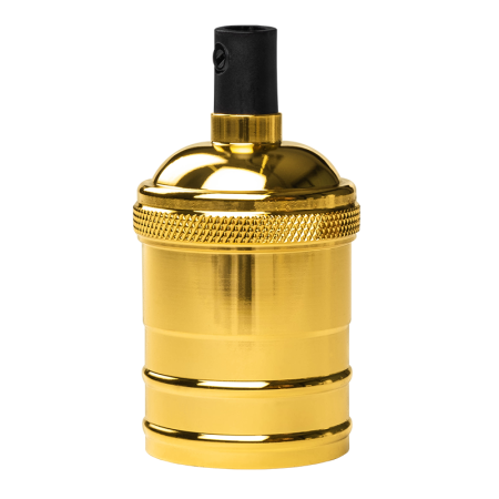 Патрон подвесной Е27 пластик/металл со шнуром 1м золото Jazzway RETRO