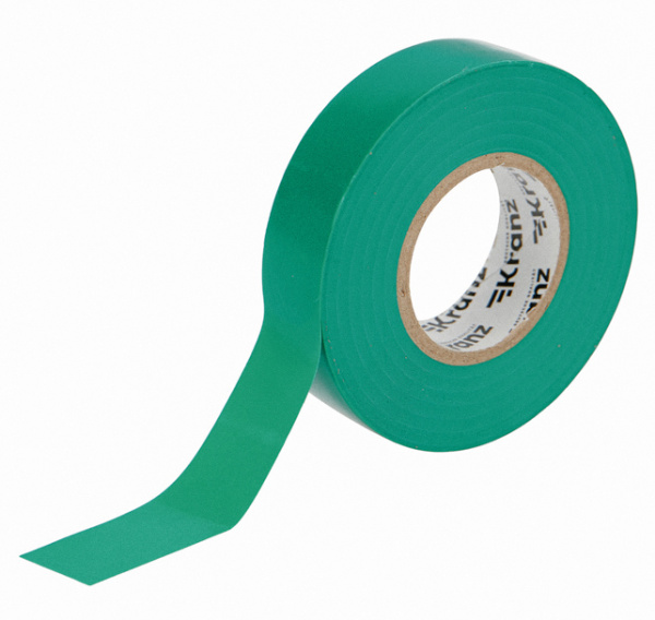 купить Изолента ПВХ 19мм*20м зеленый Kranz  в Иванове Изолента ПВХ 19мм*20м зеленый Kranz