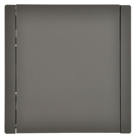 Фортепиано серый розетка скрытая 1-мест заземление с крышкой шторки IP44 