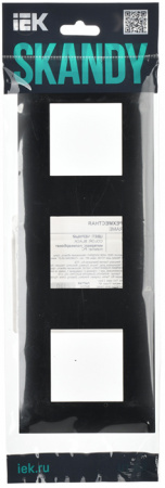 купить SKANDY Рамка 3-мест. SK-F03Bl черн. IEK в Иванове SKANDY Рамка 3-мест. SK-F03Bl черн. IEK