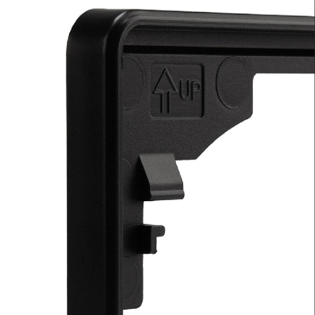 Миле Раунд черный рамка 3-ая горизонтально 