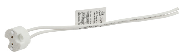 Патрон втычной GU5.3 керамика белый ЭРА