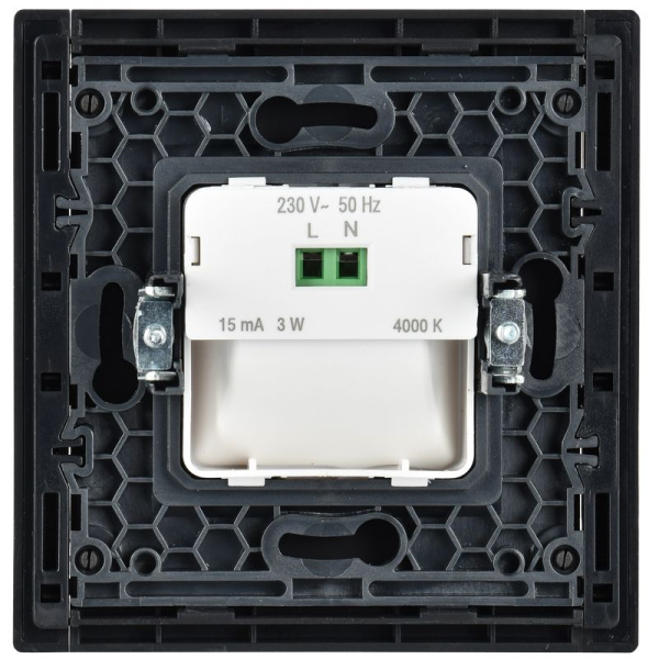 Фортепиано Подсветка LED встраиваемая черная IEK