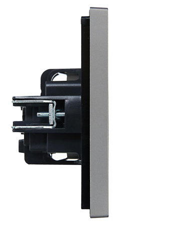 купить Фортепиано сталь розетка скрытая 1-мест заземление шторки IP20  в Иванове Фортепиано сталь розетка скрытая 1-мест заземление шторки IP20