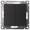 AtlasDesign карбон переключатель 2кл скрытая 10А IP20 