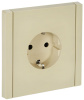 Фортепиано ваниль розетка скрытая 1-мест заземление шторки IP20 винтовое крепление