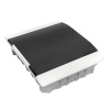 Бокс 24мод встраиваемый  белый чёрная дверь IP41 Basic EKF