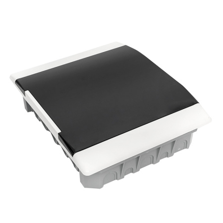 Бокс 24мод встраиваемый  белый чёрная дверь IP41 Basic EKF