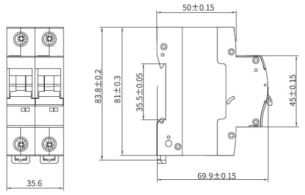 купить Автомат 2Р 6А C 4,5кА MD63S DKC YON max  в Иванове Автомат 2Р 6А C 4,5кА MD63S DKC YON max