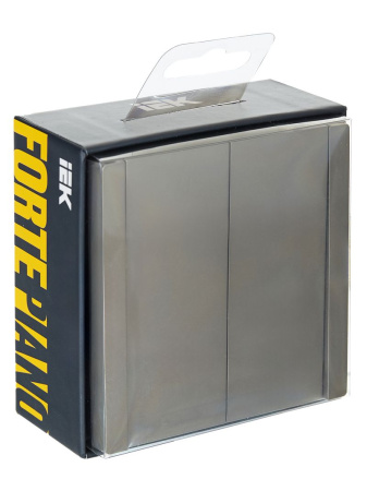 Фортепиано сталь переключатель 2кл скрытая 10А IP20 