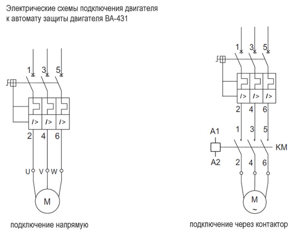 Автомат защиты двигателя 1-1,6А ВА-431 DEKraft