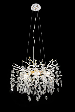 купить Светильник подвесной (люстра) 6*40Вт E14 золото/белый в Иванове Светильник подвесной (люстра) 6*40Вт E14 золото/белый