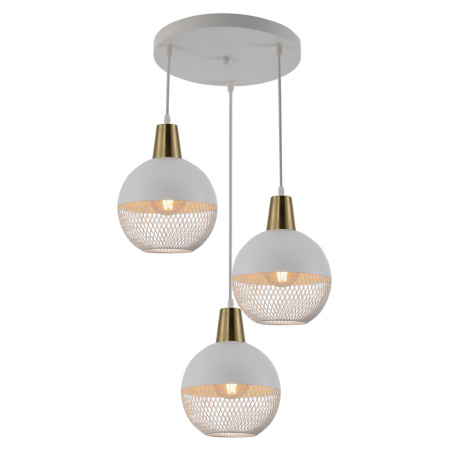 купить Светильник потолочный (люстра) 3*60Вт E27 белый  в Иванове Светильник потолочный (люстра) 3*60Вт E27 белый