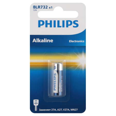 Батарейка A27 алкалиновая BL1 Philips 