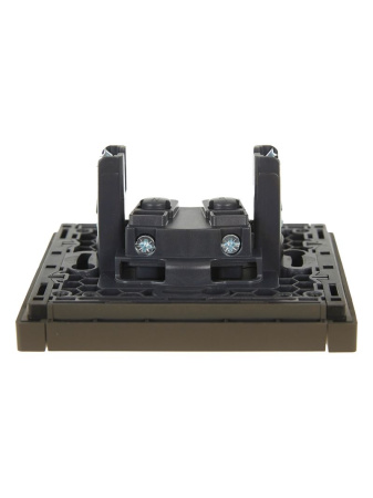 Фортепиано серый розетка скрытая 1-мест IP20 