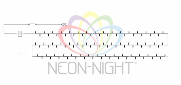 купить Гирлянда нить 20м белый 160свд с контроллером IP20 зеленый провод 8 режимов в Иванове Гирлянда нить 20м белый 160свд с контроллером IP20 зеленый провод 8 режимов