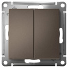 AtlasDesign мокко переключатель 2кл скрытая 10А IP20 