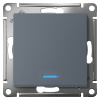 AtlasDesign грифель выключатель 1кл с подсветкой скрытая 10А IP20 